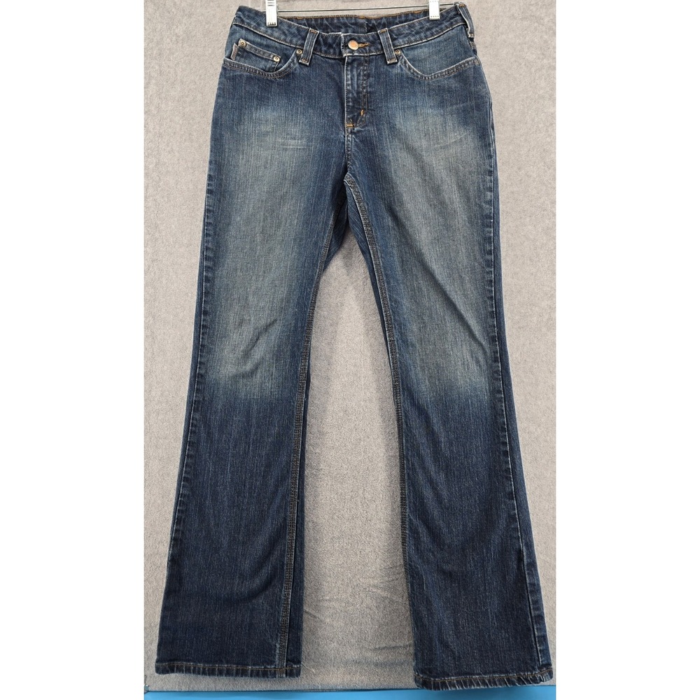 Carhartt Women's Boot Cut Jeans in Dark Blue Wash